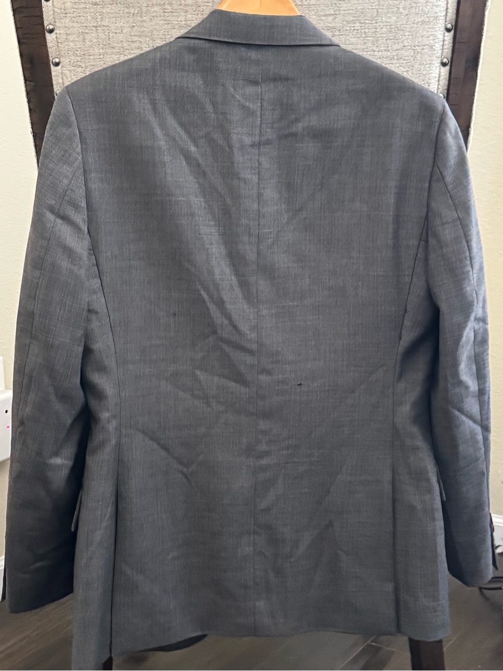 J.Crew Suit 3 Piece Gray Wool Men's 38R Jacket 32x30 Pants Vest M  Formal - Picture 3 of 11